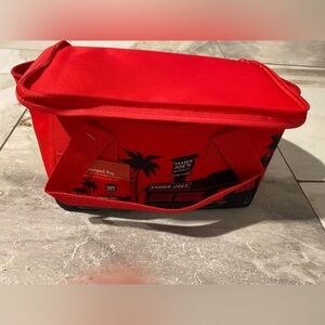 NEW WITH TAGS Red Trader Joe’s Mini Insulated Bag